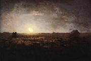 Jean Francois Millet The Sheep Meadow, Moonlight China oil painting reproduction